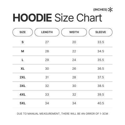 Hoodie Size Chart - Doctor Gifts Shop