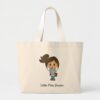 little miss doctor cute brunette large tote bag r201b2765aece4d6491e32b12906f5bf7 v9w72 8byvr 1000 - Doctor Gifts Shop