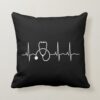 stethoscope heartbeat ekg nurse medical doctor throw pillow rfad46aa69944472ebf4de0aee71a1597 6s309 8byvr 1000 - Doctor Gifts Shop